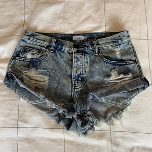 Tobi denim shorts size 26 (one teaspoon dupe)